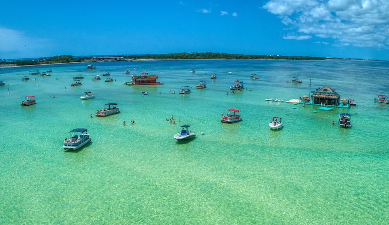 Crab Island in Destin